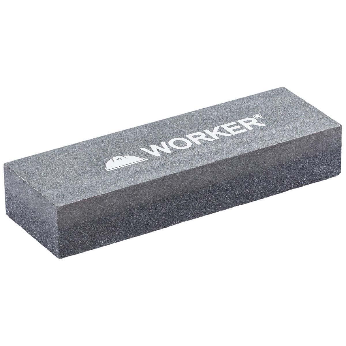 PEDRA P/ AFIAR 6"X1"X2" 2 FACES FINO/GROSSO WORKER