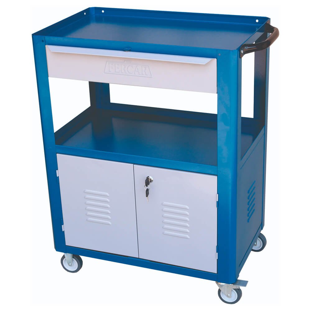 CARRO P/ OFICINA C/ 1 GAVETA C/2 PORTAS C-05  FERCAR