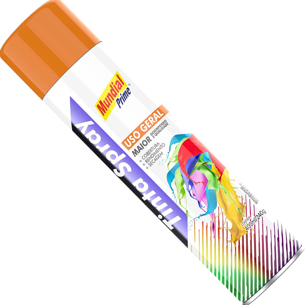 TINTA LARANJA 400 ML SPRAY MUNDIAL PRIME