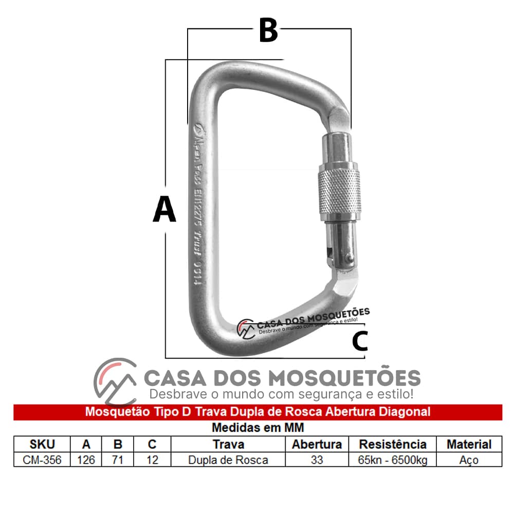 MOSQUETAO 600 KG TR.DUPLA ESTAMP