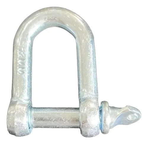 MANILHA RETA 1/2" 1.3 TON C/ PINO ROSCADO COFORJA