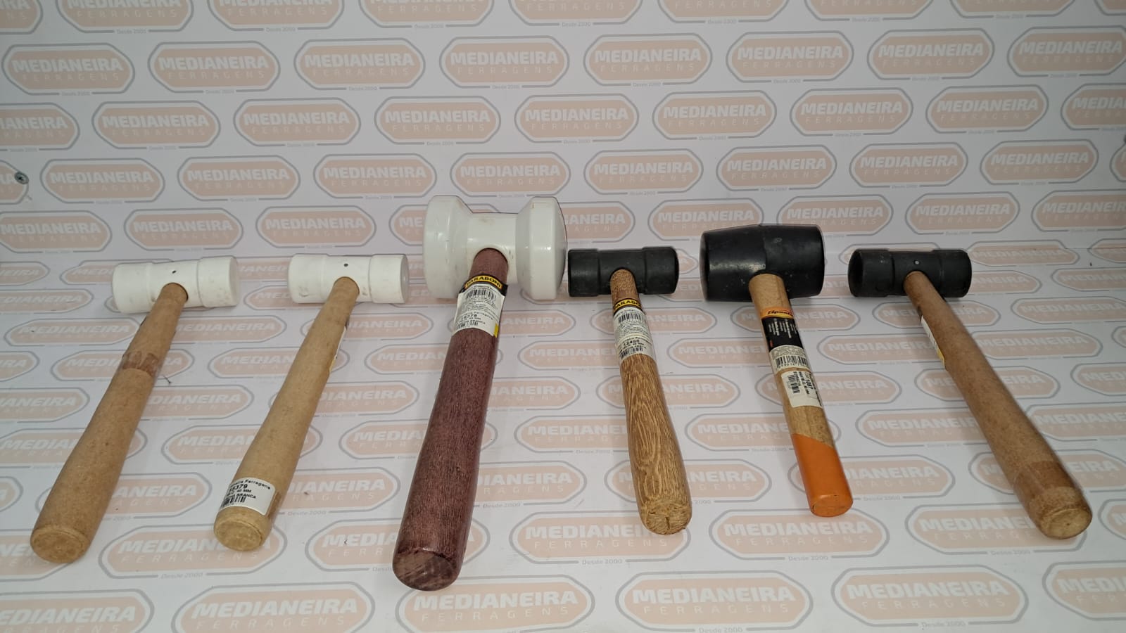 MARTELO  40 MM BORRACHA BRANCA PARABONI