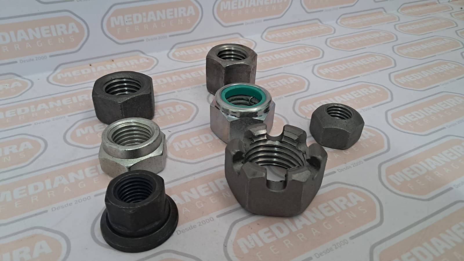 PORCA SEXT AUTO/TRAV MA  6 MM AÇO INOX A2 304