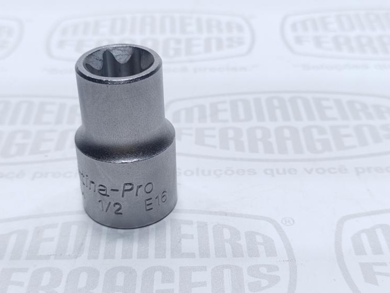 SOQUETE 1/2 X E16  TORX FEMEA CURTO