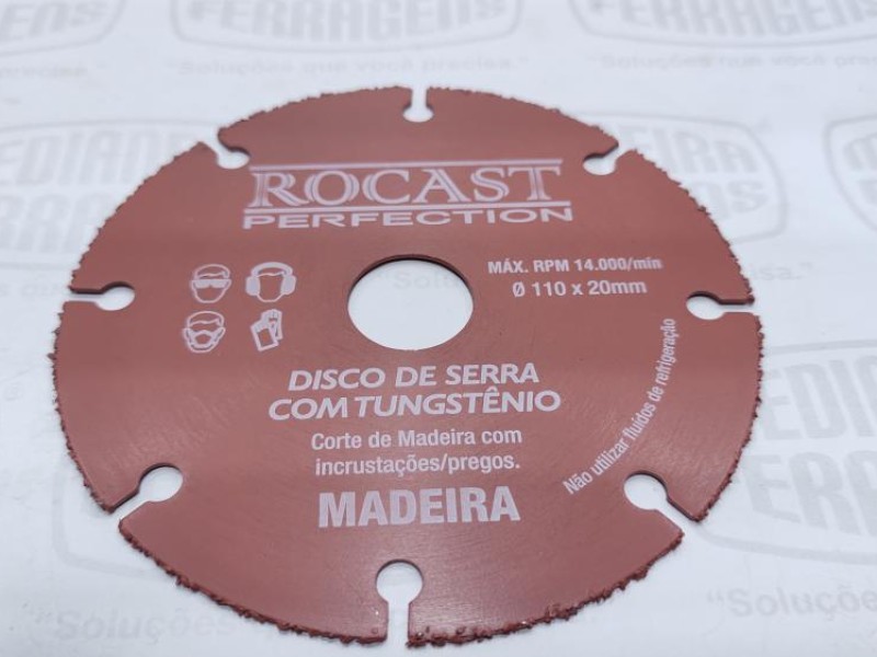 DISCO SERRA 110 X 20 MM TUGSTENIO ROCAST