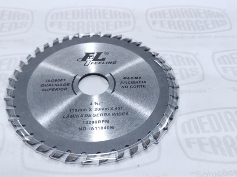 DISCO SERRA P/ MAD. 40 DENTES 4.3/8