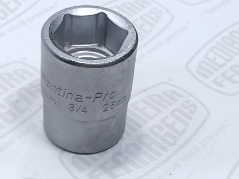 SOQUETE 3/4 X 26 MM  SEXT. TRAM. PRO