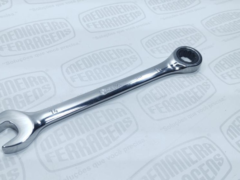 CHAVE COMBINADA 14 MM C/CATRACA SATA