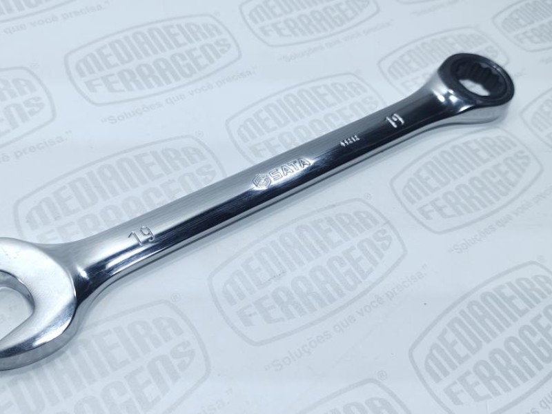 CHAVE COMBINADA 19 MM C/CATRACA SATA