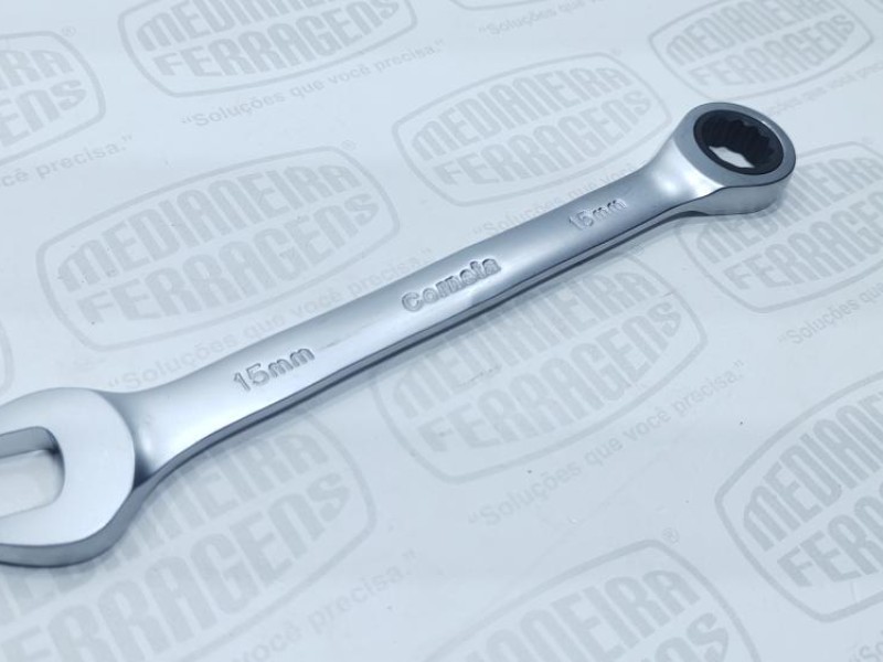 CHAVE COMBINADA 15 MM C/CATRACA CORNETA