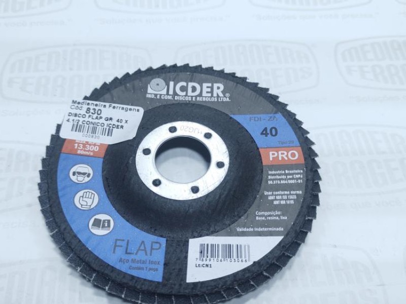 DISCO FLAP GR  40 X 4.1/2 RETO FASTFLAP HEAVY DUTY