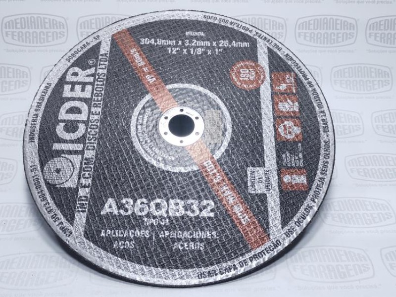 DISCO CORTE 12  X 1 X 3,2 A36 QB 23 ICDER