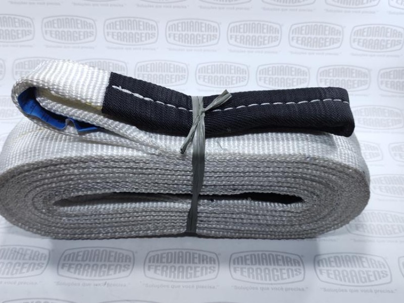 SLING  3,0 TON X 75 MM X 6 MT F.TRAB 5X1 BRANCA FITA CABO