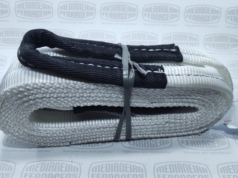 SLING  3,0 TON X 75 MM X 4 MT F.TRAB 5X1 BRANCA FITA CABO