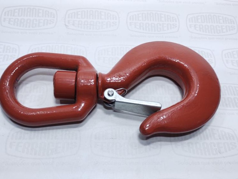 GANCHO  3,0 TON GIRAT. C/TRAVA