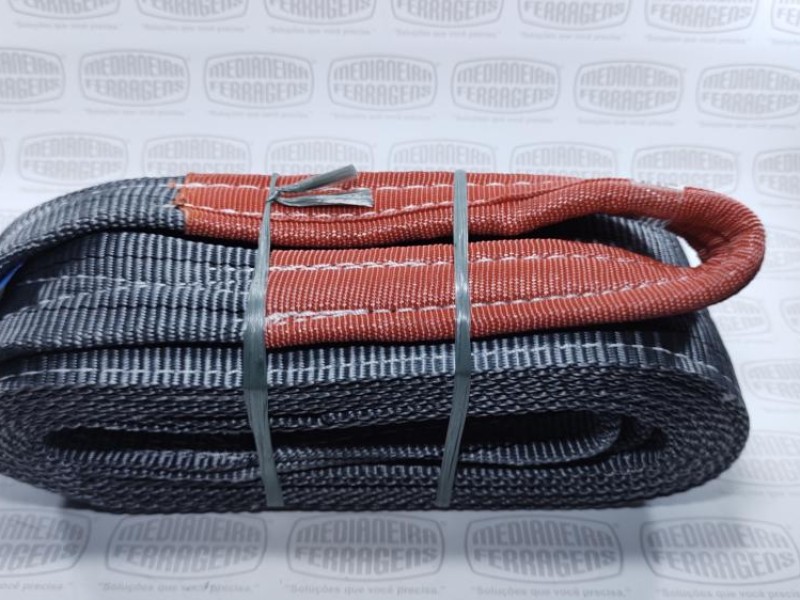 SLING  4,0 TON X 120 MM X 4 MT F.TRAB 7X1 CINZA FITA CABO