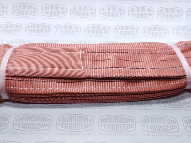 SLING  5,0 TON X 150 MM X 3 MT F.TRAB 7X1 VERM FITA CABO
