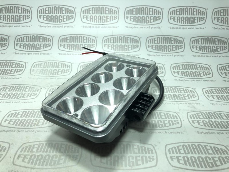 FAROL LED 24 W 47 MM BRANCO RETANG.  POLY-425 RBL