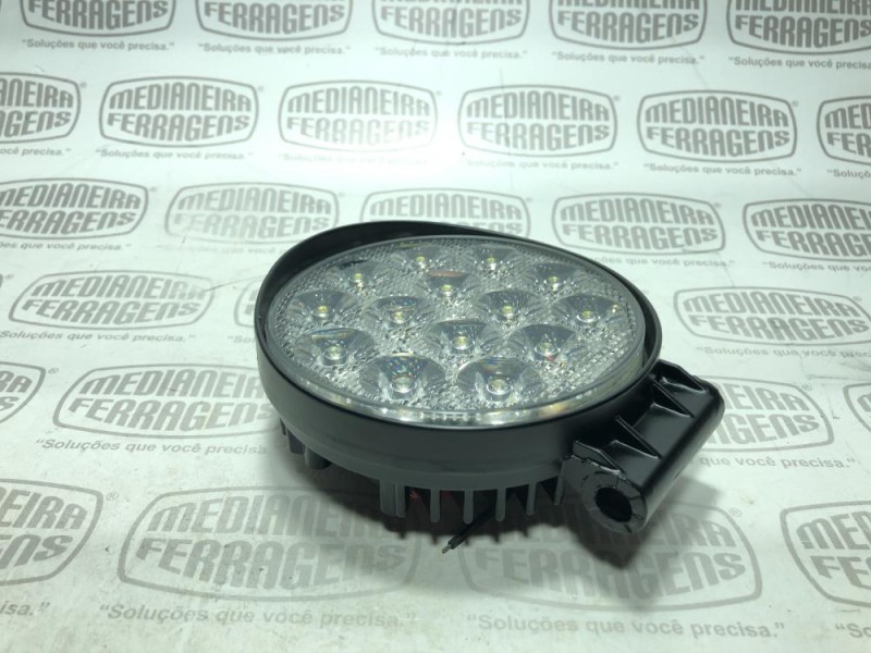 FAROL LED 42 W 45 MM BRANCO REDONDO POLY-743W RBL