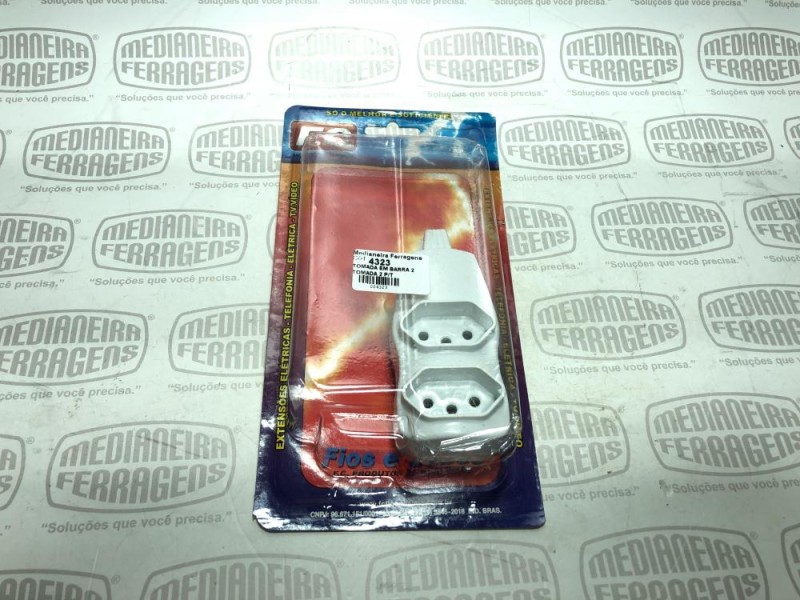 TOMADA EM BARRA 2 TOMADA 2 P/T