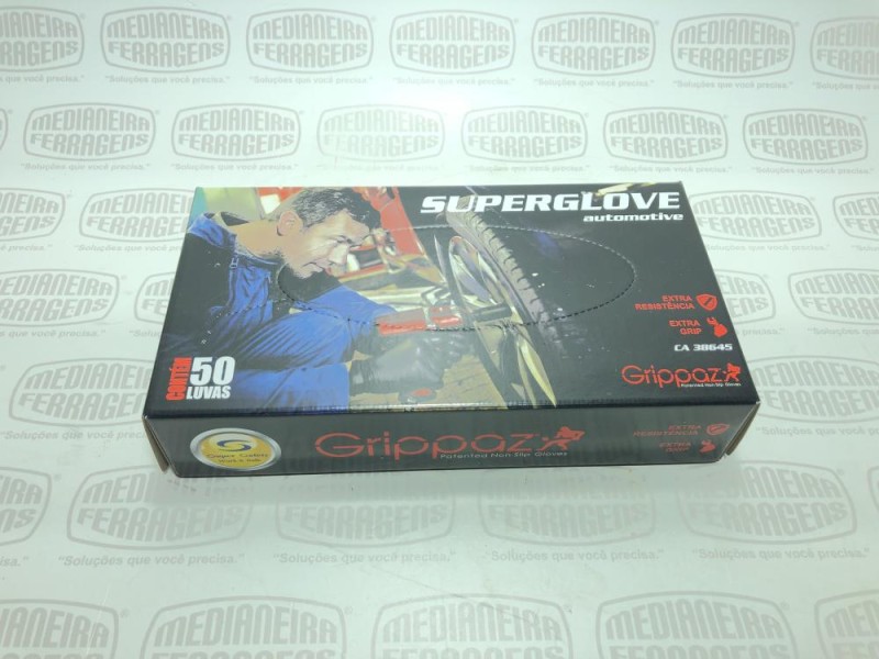 LUVA SUPER GLOVER PRETA T8 CA.38645