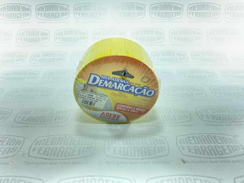 FITA P/ DEMAR. SOLO 50MMX15 MTS AMARELO