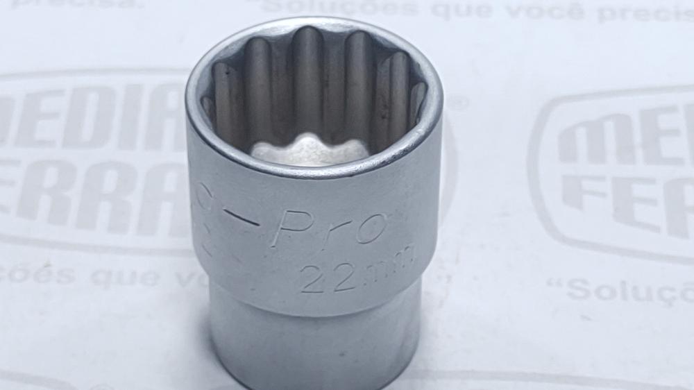 SOQUETE 1/2 X 22 MM  ESTR. TRAMONTINA