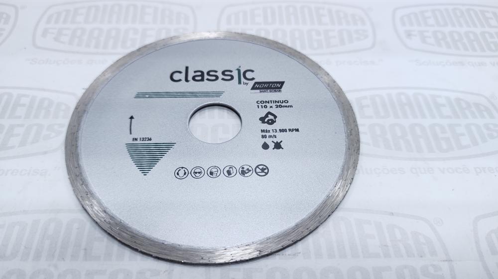 DISCO DIAM LISO 110X20MM PORCEL. NORTON