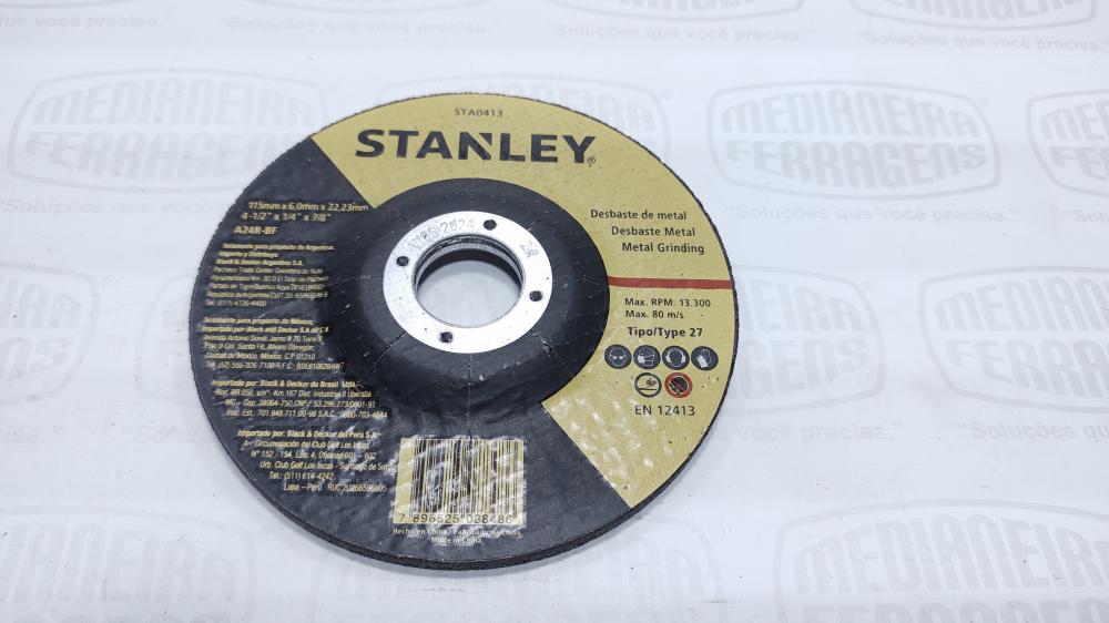 DISCO DESBASTE 4.1/2  X 7/8 STANLEY