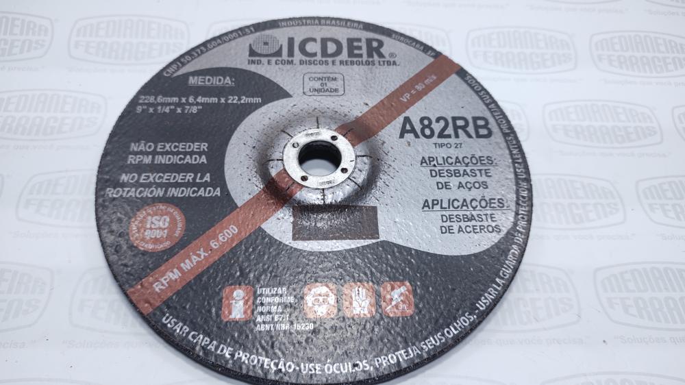 DISCO DESBASTE 9 X 7/8 ICDER