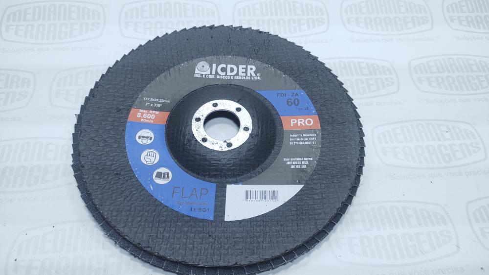 DISCO FLAP GR  60 X 7 CONICO ICDER