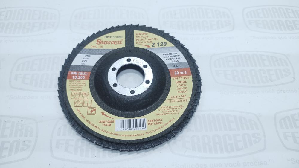 DISCO FLAP GR 120 X 4.1/2 STARRETT