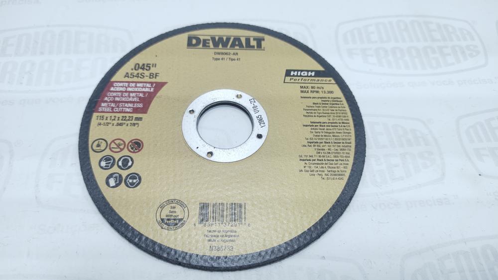 DISCO CORTE  4.1/2  X 7/8 X 1,6 MM ACO/INOX STARRET