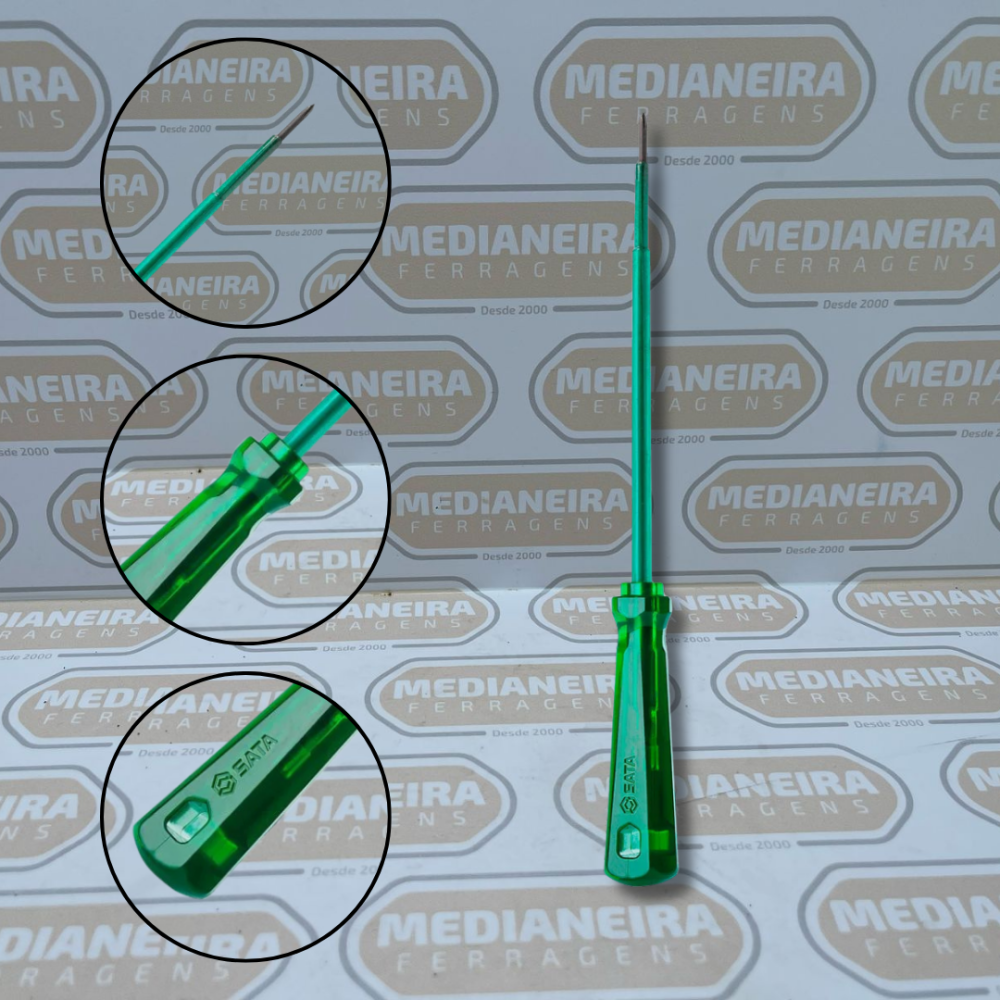 CHAVE PHILLIPS 1/4  X  4  ISOL.SATA (2X100MM)